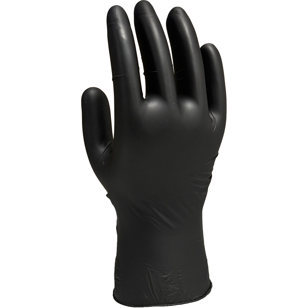 Gant vinyle nitrile noir non poudré 